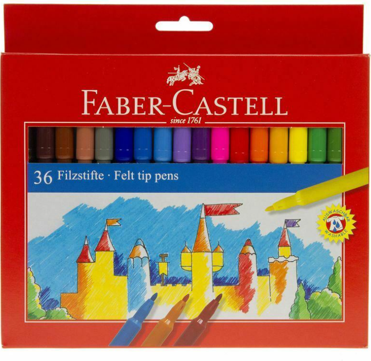 Faber Castell 36 Felt Tip Pens – ARTSCAPE