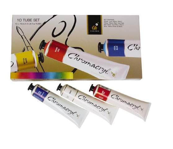 Chromacryl 10 x 75ml Tube Set