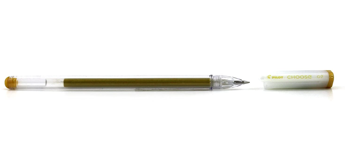 0.7mm Gel Ink Pen Gold