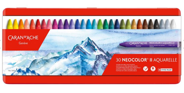 Caran D'Ache 30 Neocolor II Aquarelle Wax Pastels