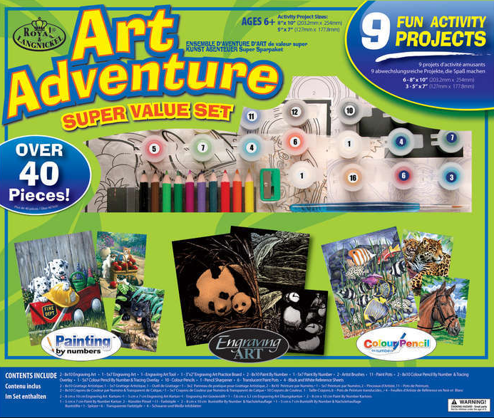 Art Adventure Painting By Numbers 48pc