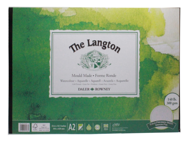 Langton Watercolour Paper Pad A2