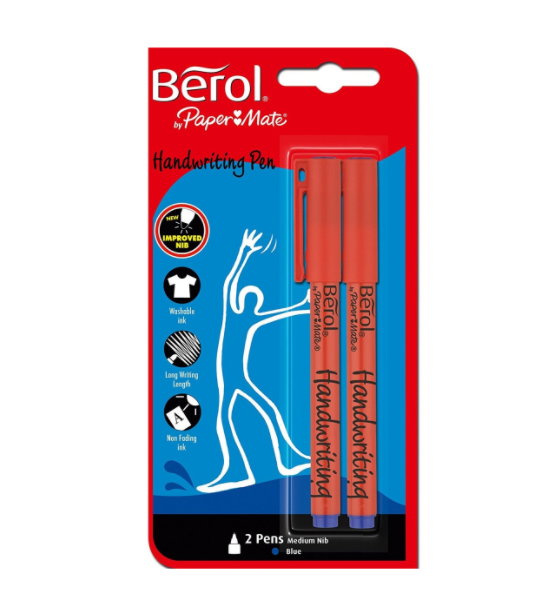 Berol H/writing Pen 2PK ARTSCAPE
