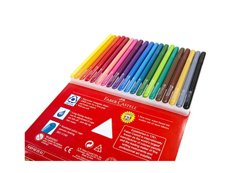 Faber Castell 20 Grip Colour Markers