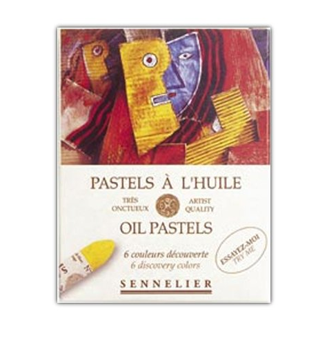 Oil Pastels 6 Disc Colours