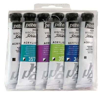 Studio Acrylics 6 x 20ml High Viscosity