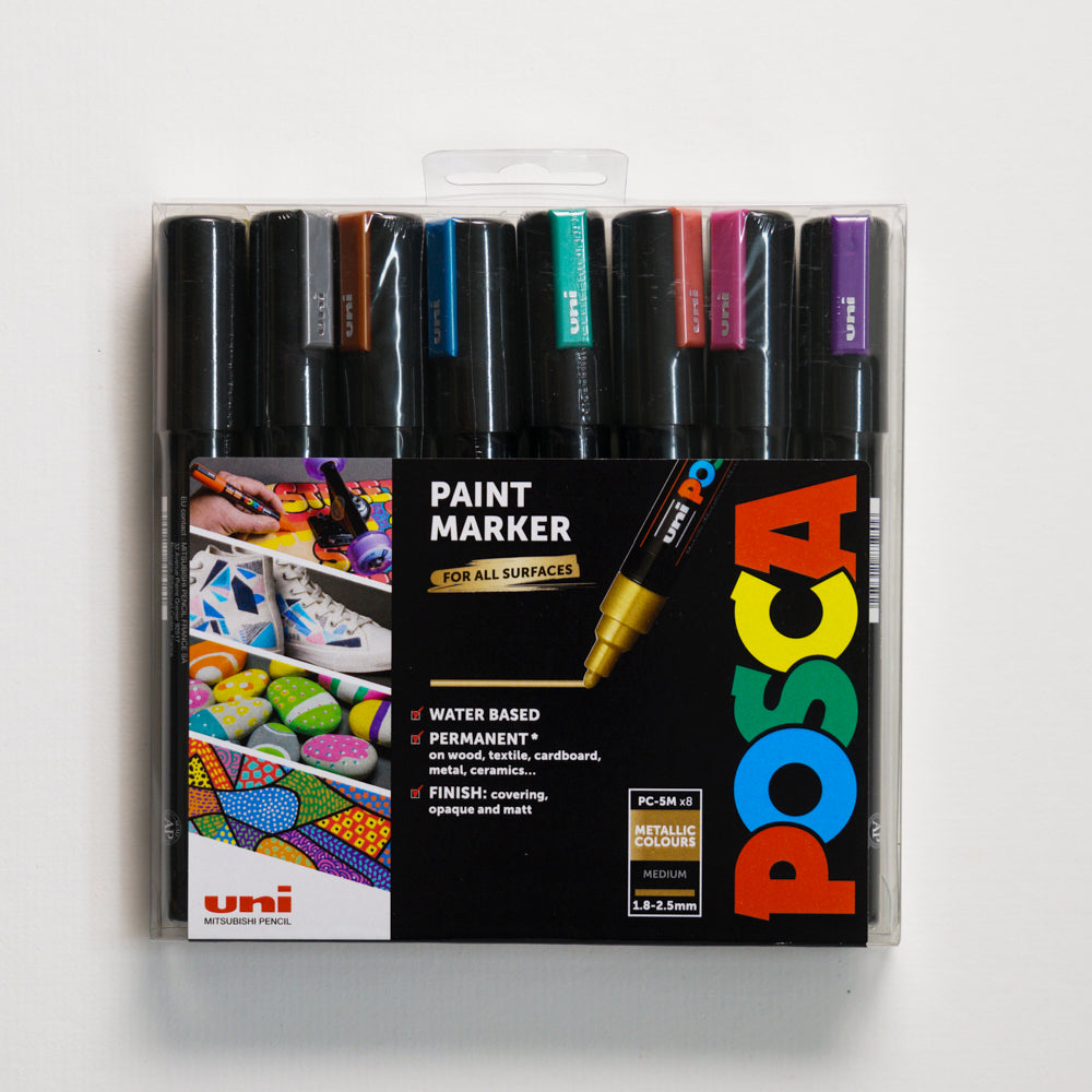 Posca Paint Marker Metallic 8 Set