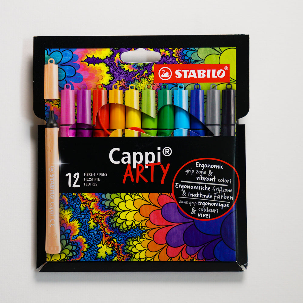 Stabilo Cappi Arty 12 Fibre Tip Pens