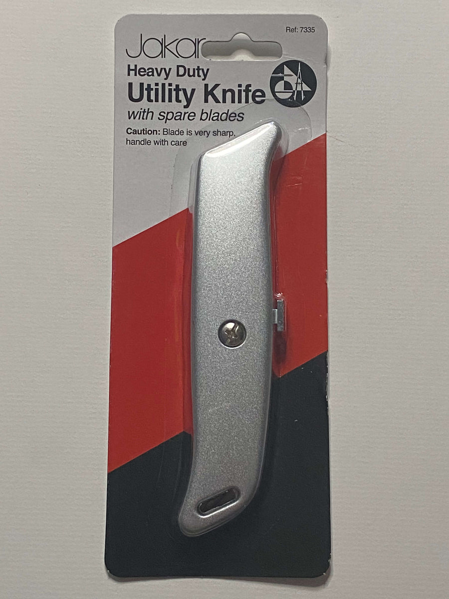 Heavy Duty Utility Knife with Spare Blades