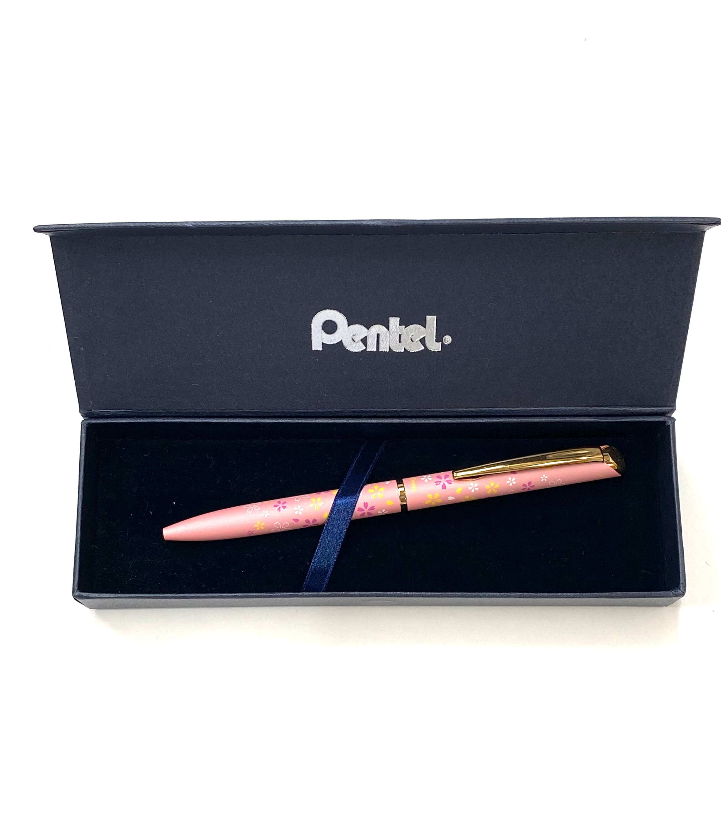 Pentel pink ball pen