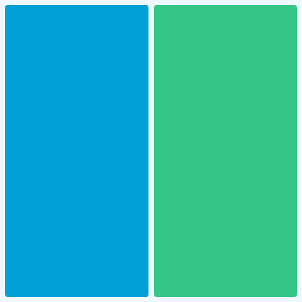 Coeruleum Hue & Transparent Turquoise