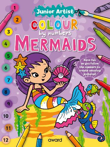 Junior Artist Colour by Number Mermaids