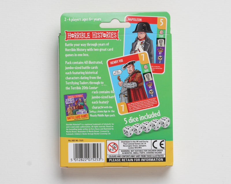 Horrible Histories Battle Card Games ARTSCAPE