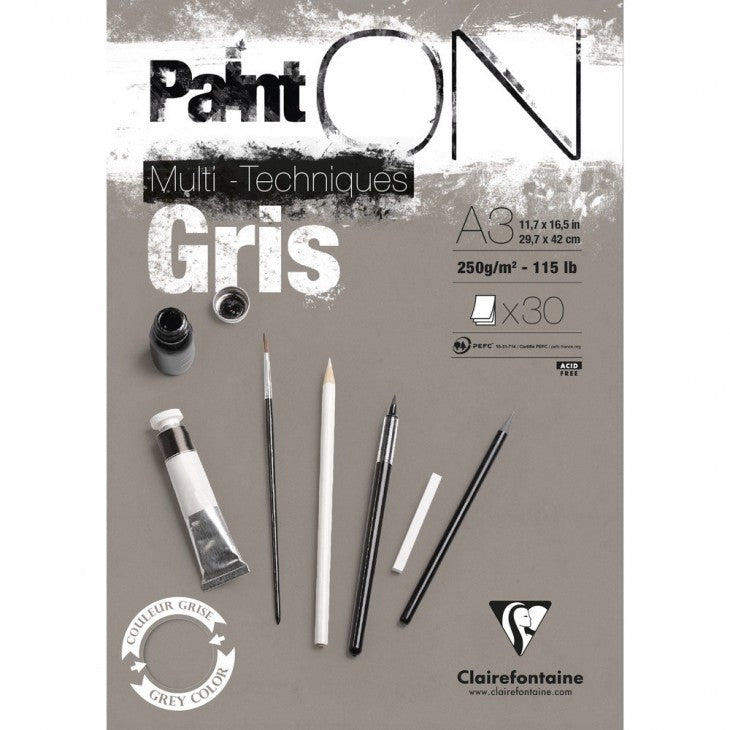 Paint On Pad Gris A3 250g 