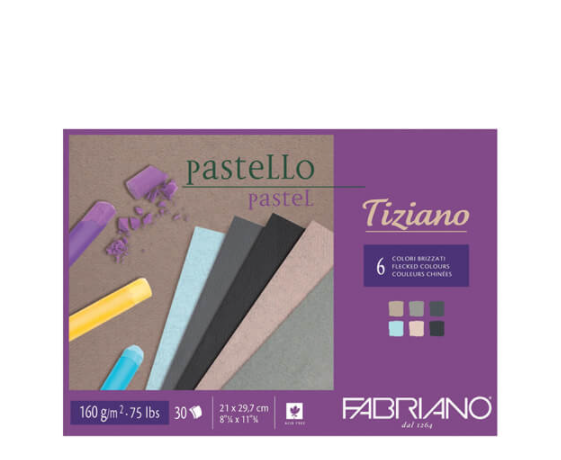 Fabriano Patello Pastel Tiziano A4 6 Colours 