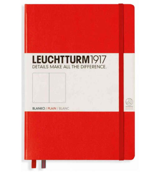 1917 Notebook A5 Plain Paper - Red 