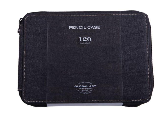 120 Pencil Case Black - Global Art