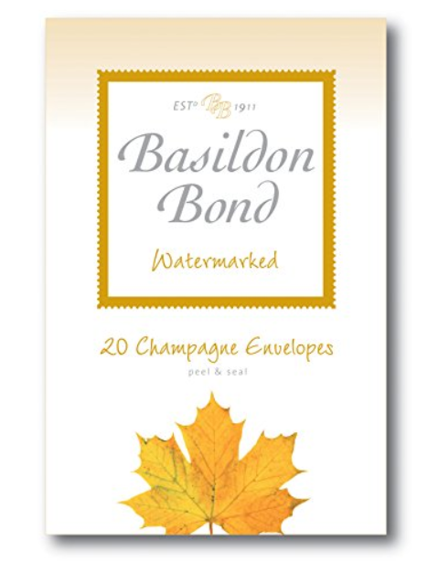 Basildon Bond 20 Champagne Watermarked Envelopes C5 