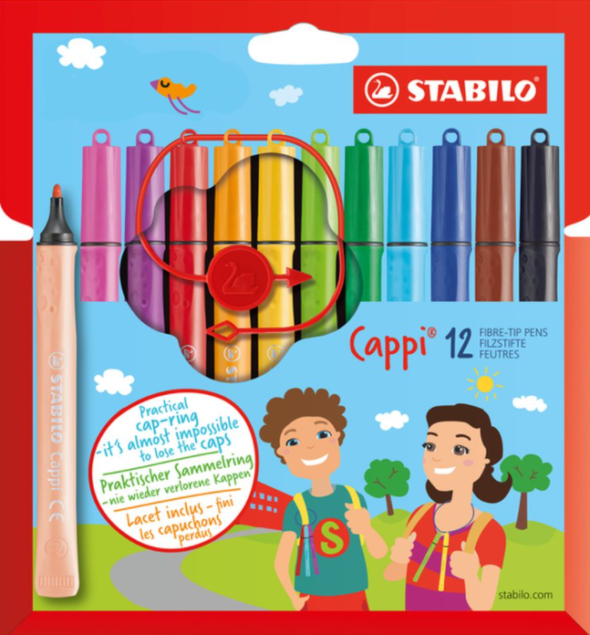 Staedtler 12 Cappi Fibre-Tip Pens