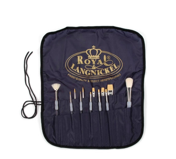 Royal & Langnickel 12 Brushes in a Brush Wrap