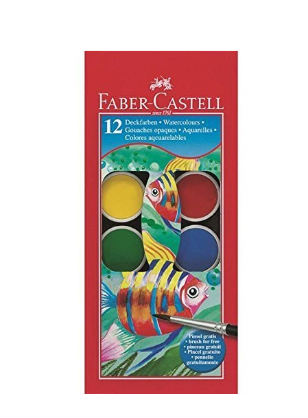 Faber Castell 12 Watercolours with Brush