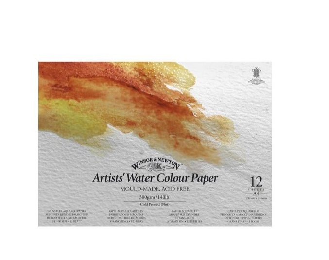 A4 Artists' Watercolour Paper 12 Sheets (CP) NOT