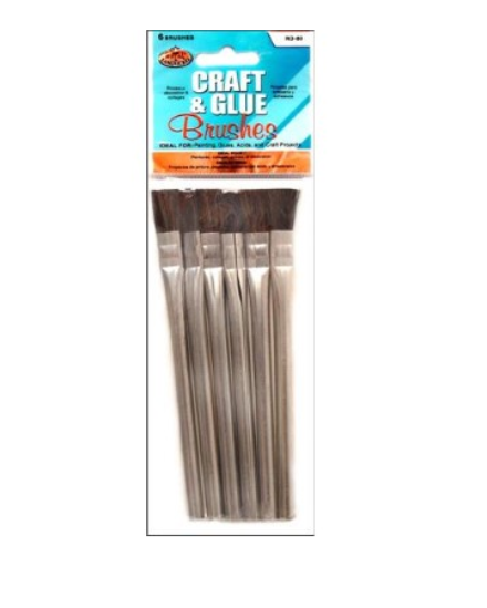 Royal Langnickel 6 Craft and Glue Brushes 
