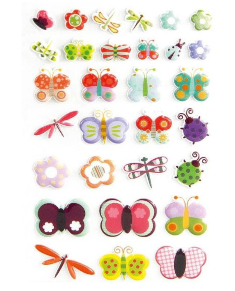 Cooky Butterfly Stickers