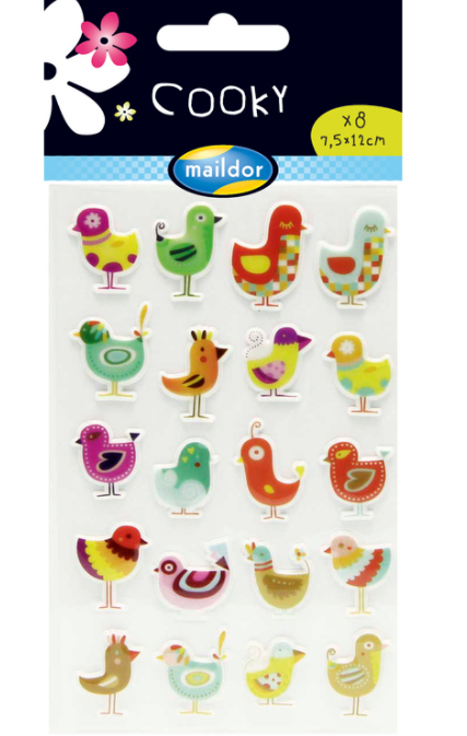 Cooky Birds Stickers 