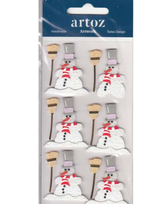 Artoz Snowman Stickers