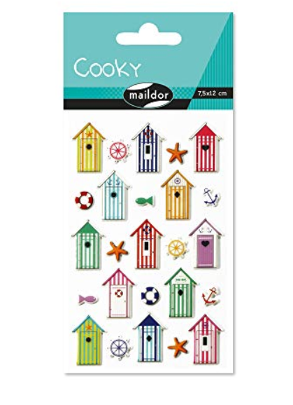 Cooky Beach Hut Stickers
