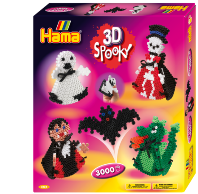 3D 3000 Spooky Hama Beads 