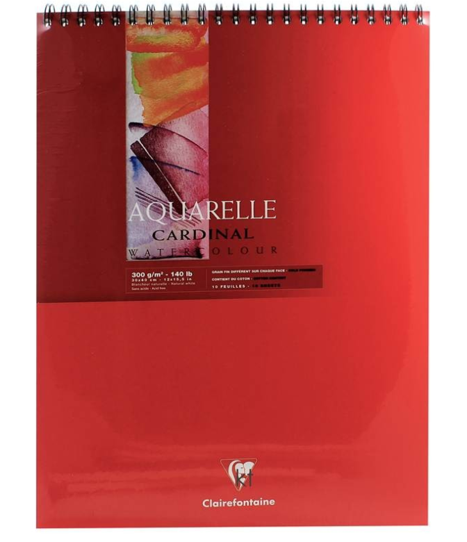 Clairfontaine Aquarelle Cardinal 30 x 40cm Watercolour CP