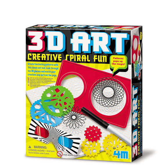 3D Art Creative Spiral Fun 3+ years 