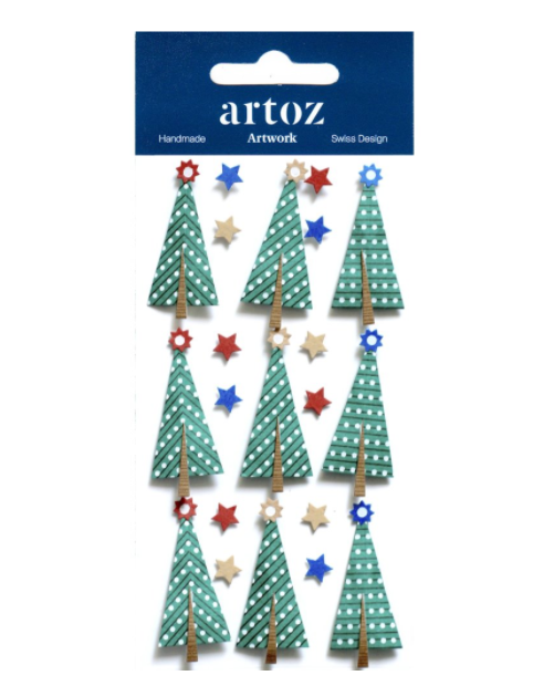 Artoz Christmas Tree and Star Stickers 