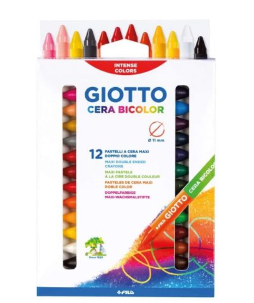 Giotto Cera Bicolour 12pcs