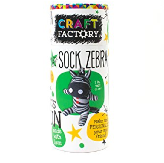 Craft factory tube sock zeb