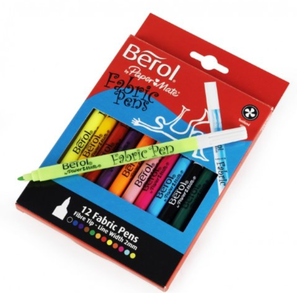 Berol fabric pens pack of 12