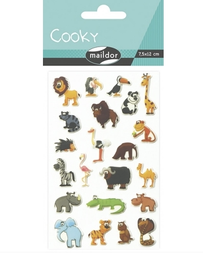 Cooky Zoo Animals Stickers