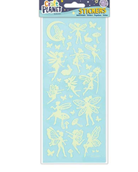 Craft Planet Glow Fairy Stickers 