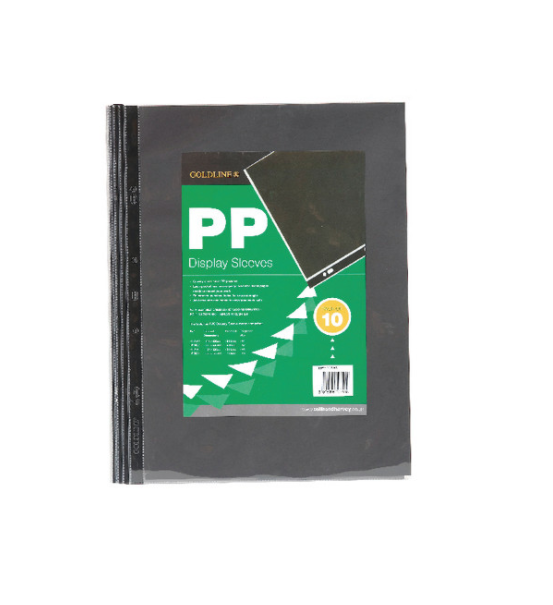 Goldline A1 PP Display Sleeve 10 pack 