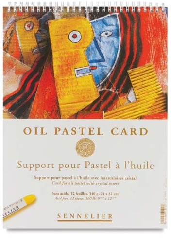 Sennelier 12 Sheets of Oil Pastel Card 24 x 32cm 340gsm