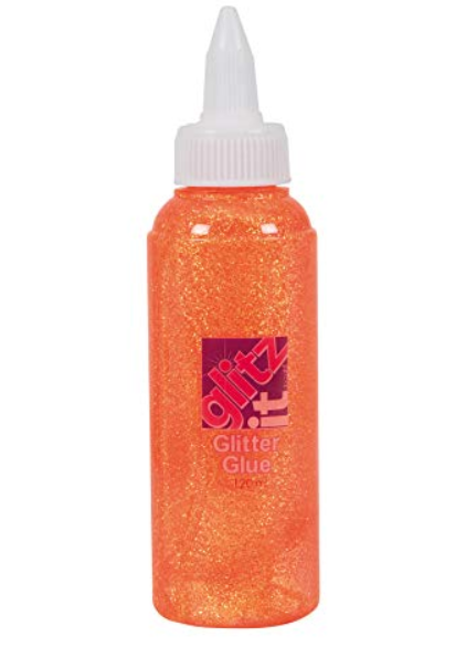 Glitter Glue Tangerine