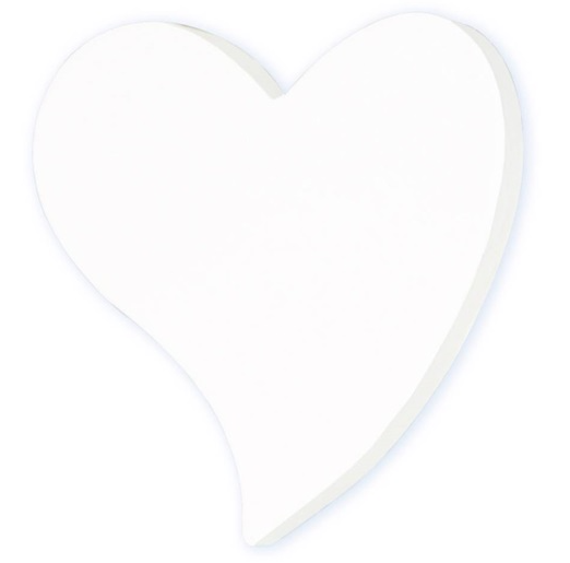 Decopatch white curly heart 