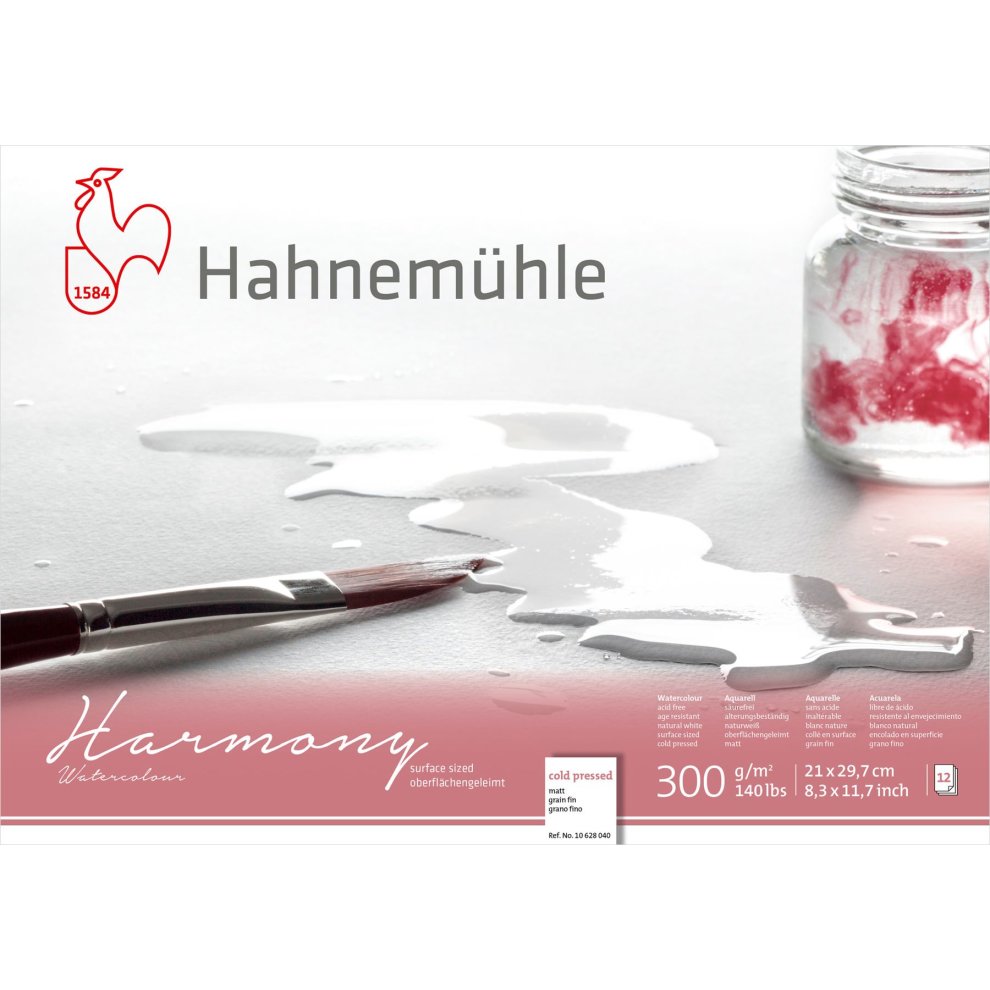 Hahnemuhle Watercolour Pad 300g A4 Cold Pressed 