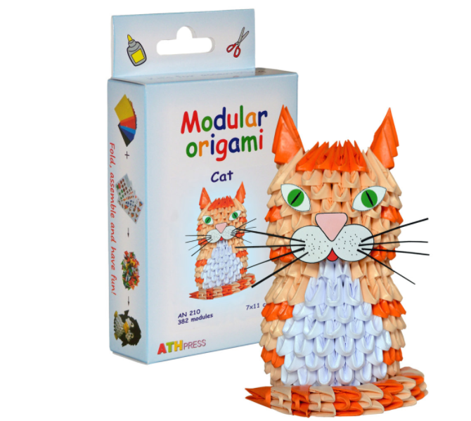 Modular Origami Cat