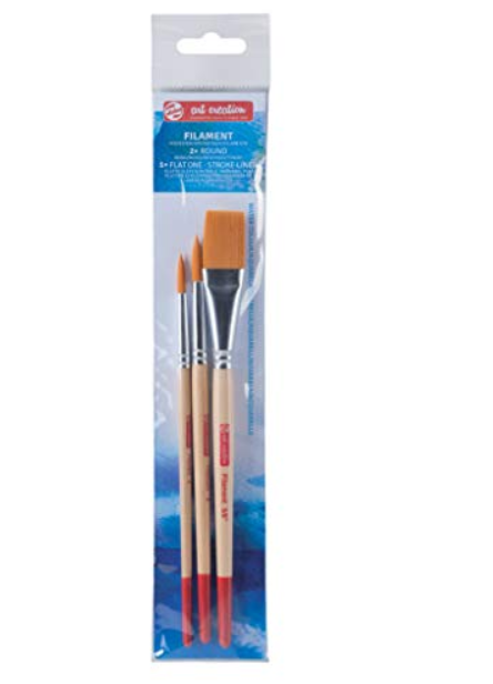 Talens watercolour brushes x3
