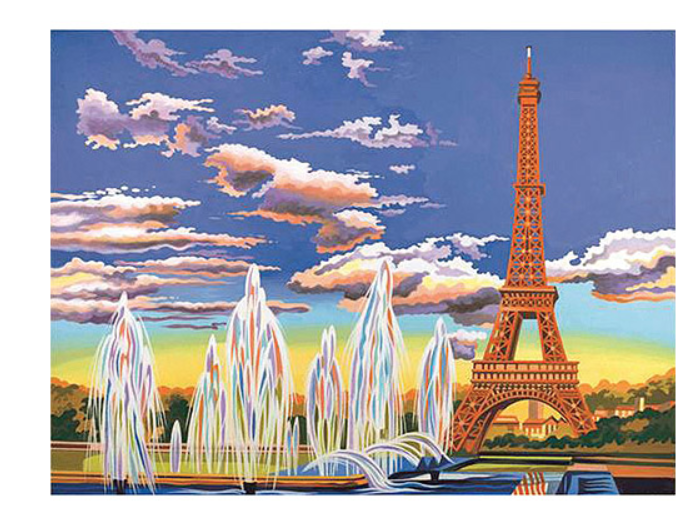 Paint by nums Eiffel tower
