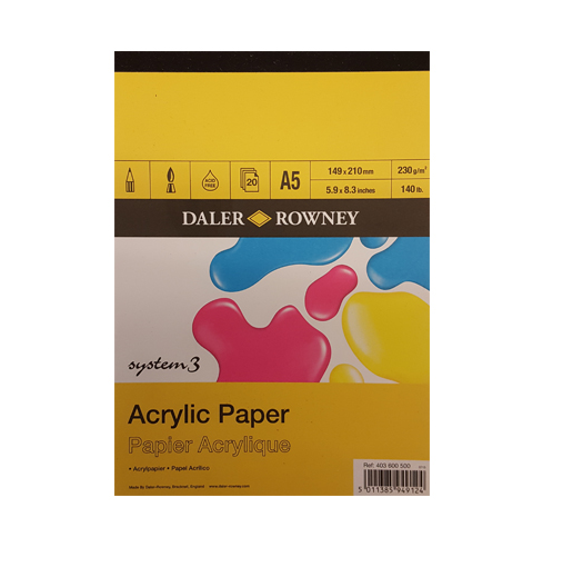 Daler Rowney System 3 A5 Acrylic Paper