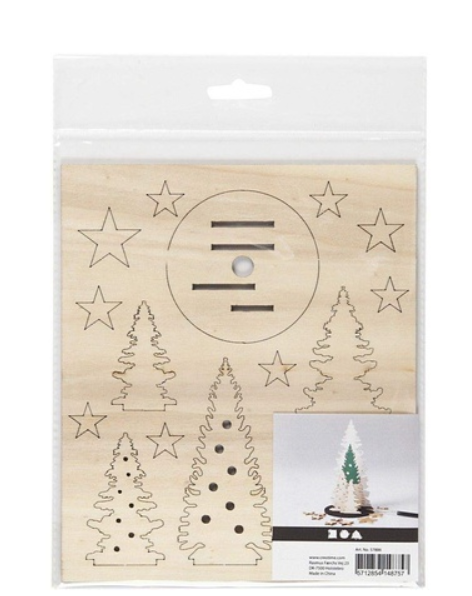 Wooden Christmas Tree On Stand